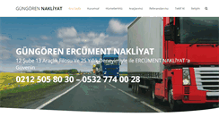 Desktop Screenshot of gungorennakliyat.com