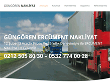Tablet Screenshot of gungorennakliyat.com